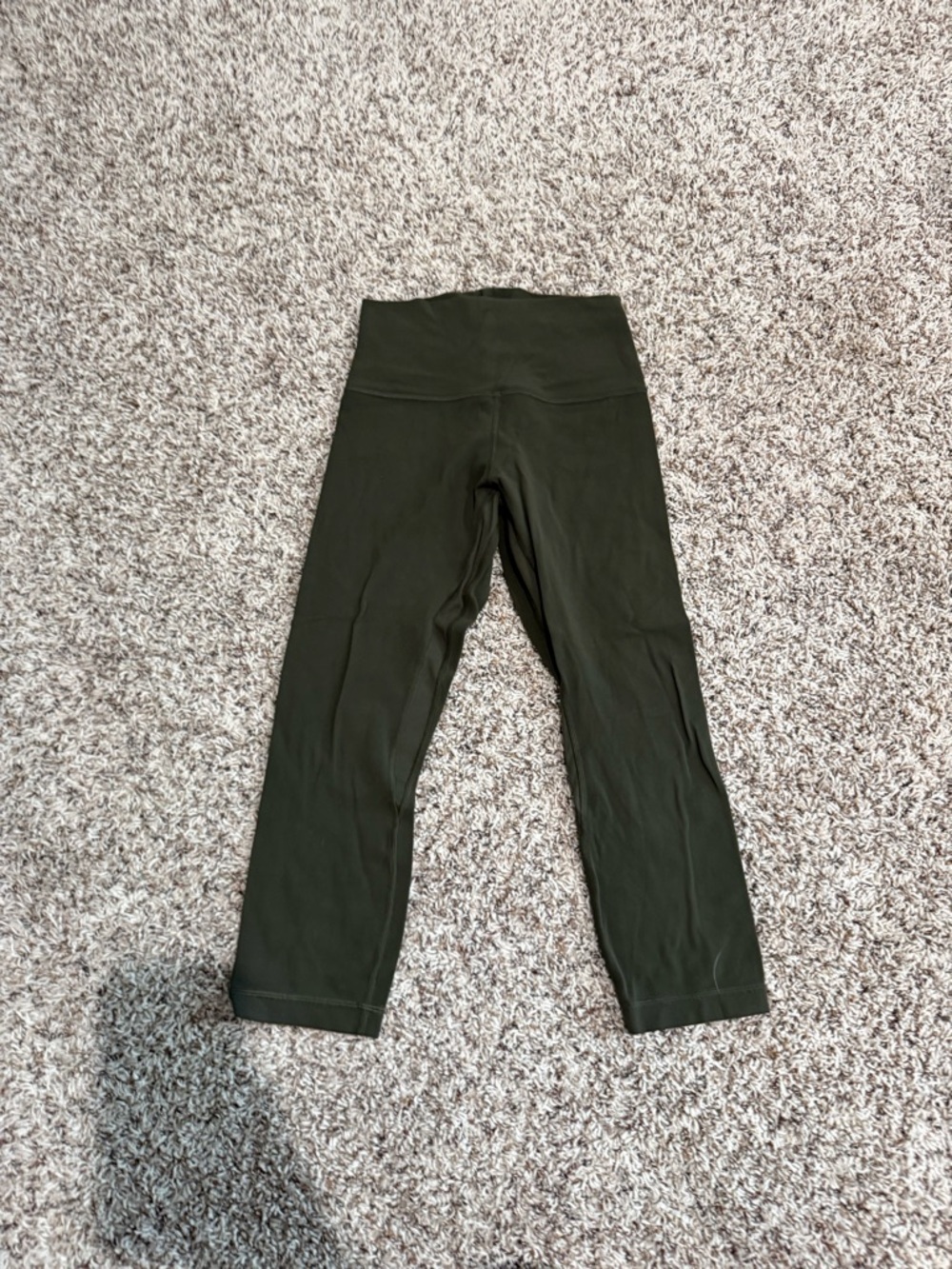 Lululemon High-Waist Olive Green Leggings